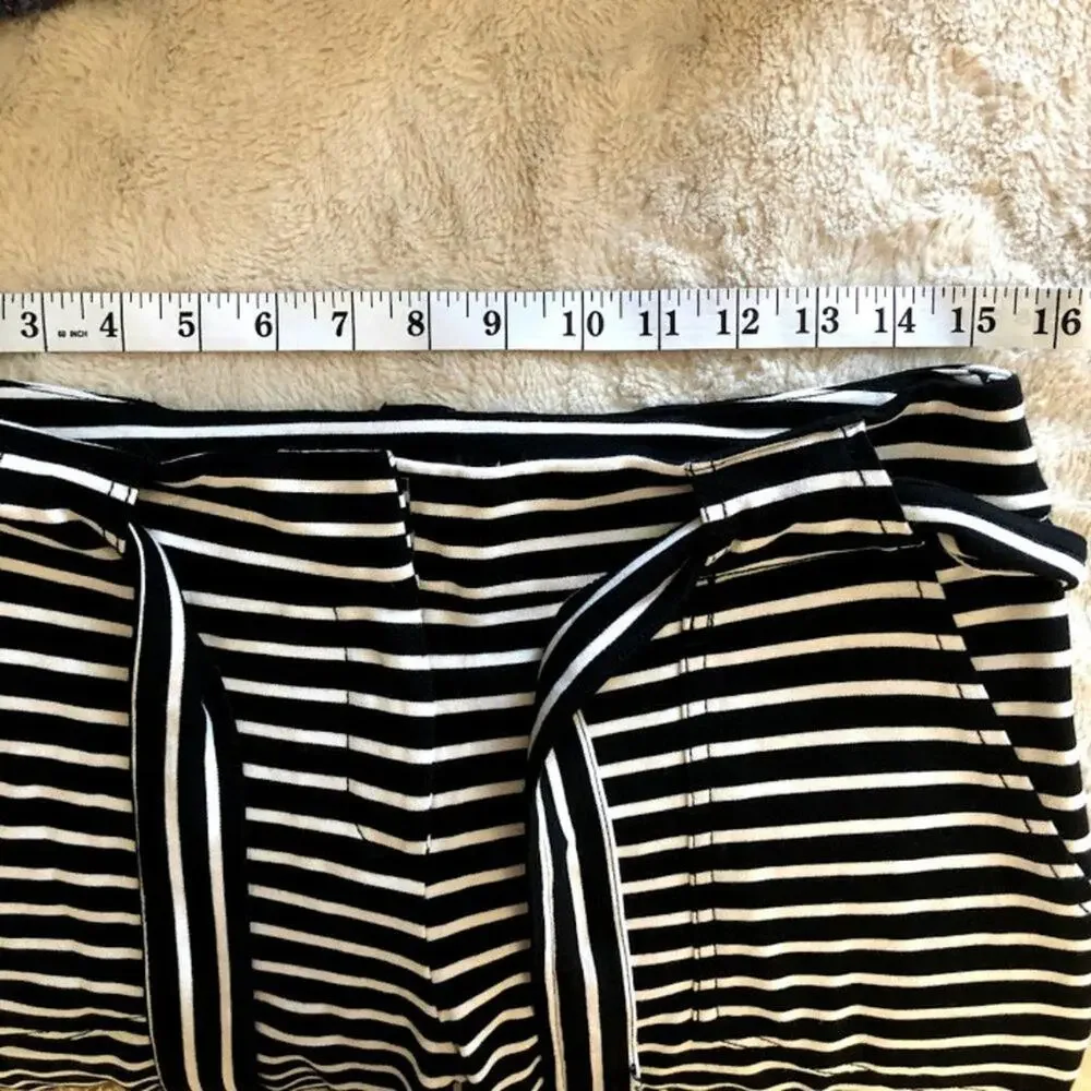 New York & Co Stretch Knit Striped Wide Leg Pant 4 - Picture 11 of 12